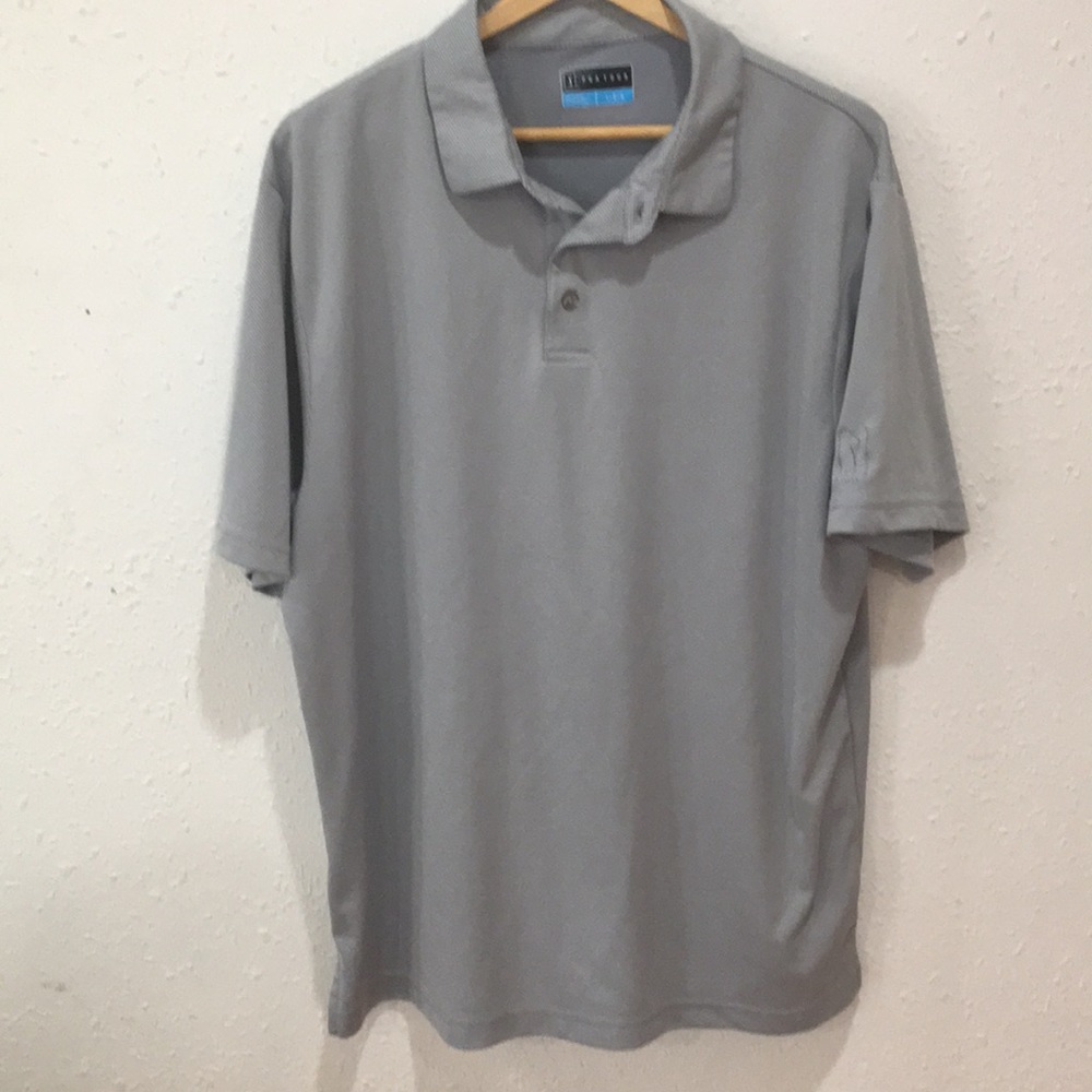 EUC PGA Tour Golf Polo Large Grey
